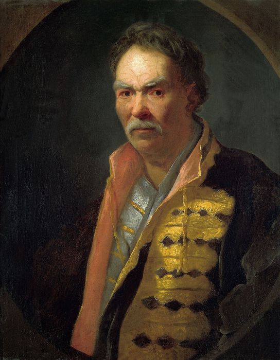 Иван  Никитин (1680-е - 1742)    Портрет напольного гетмана, 1720-е.
